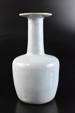 U3460: XF Florero Formado Esmalte Azul Chino Ikebana segunda mano  Embacar hacia Mexico