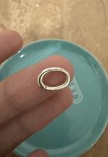 Suporte de berloque anel de mola salto oval elo de fecho prata esterlina Tiffany & Co. comprar usado  Enviando para Brazil