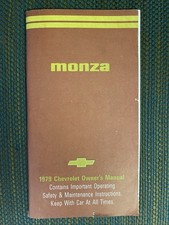 1979 Chevrolet Monza Manual do Proprietário Guia do Usuário Referência Operador Livro Fusíveis OEM comprar usado  Enviando para Brazil