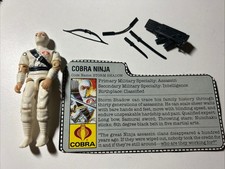 Usado, GI Joe 1984 Storm Shadow V1 completo com cartão de arquivo juntas dotadas sem rachaduras NI comprar usado  Enviando para Brazil
