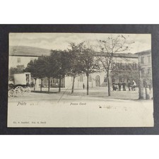 Cartolina prato piazza usato  Alessandria