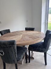 Oak table chairs for sale  BILLERICAY