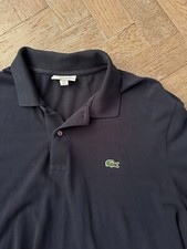 Gola Lacoste Classic Fit masculina manga longa azul EUA L FR 6, usado comprar usado  Enviando para Brazil