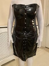 Black pvc corset for sale  WISBECH