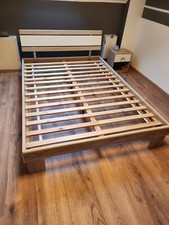 Holzbettgestell 140x200 roll gebraucht kaufen  Taucha