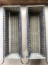 Metal wicker storage for sale  LYMINGTON