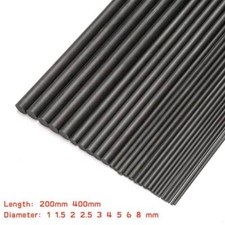Tiras de hastes de fibra de carbono 200mm 400mm comprimentos 1 1.5 2 2.5 3 4 5 6 8 mm diâmetro comprar usado  Enviando para Brazil