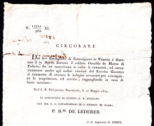 1824 manifesto circolare usato  Verona