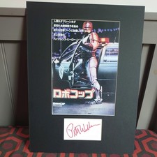 Peter weller signed for sale  TWICKENHAM