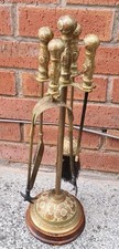 Antique brass fireside for sale  WIGAN