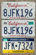 Lot jfk license for sale  Coraopolis