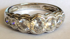 Anello qvc diamonique usato  Spedire a Italy