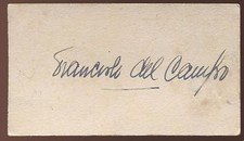 Cartão autografado Francisco Flores Del Campo vintage AUTO Orquestra Chile comprar usado  Enviando para Brazil
