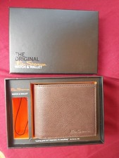 mens brown leather bifold wallet for sale  CANTERBURY