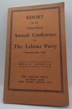 Labour party report for sale  NORTHAMPTON