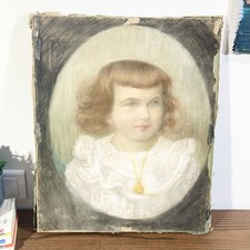 Portrait ancien pastel d'occasion  Saint-Genest-Malifaux