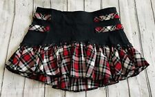 Tripp Nyc Mini Saia Tartan Vermelho Plaid Tamanho XS Plissado Goth Punk DAANG GOODMAN, usado comprar usado  Enviando para Brazil