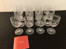 12 copos de licor de cristal com friso vegetal de bacará (preço por unidade), usado comprar usado  Enviando para Brazil