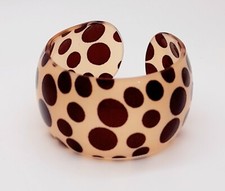 Pulseira da moda B001 robusta larga 1,5 polegadas estampa de bolinhas pulseira de plástico, usado comprar usado Pulseira da moda B001 robusta larga 1,5 polegadas estampa de bolinhas pulseira de plástico, usado comprar usado  Enviando para Brazil