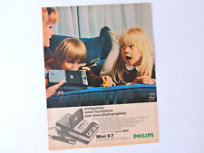 PHILIPS Mini K7 / Advert Publicidad Publicite Reklame Cassette Recorder Retro Ad comprar usado  Enviando para Brazil