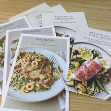 Waitrose recipe cards for sale  OXFORD