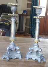 Paire bougeoirs empire d'occasion  Gouville-sur-Mer