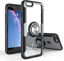 Usado, Kitoo iPhone 6, 6s Capa Transparente com Suporte de Anel, Acabamento de Fibra de Carbono Preto NOVO/ABERTO comprar usado  Enviando para Brazil