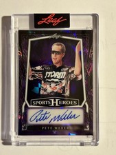 Leaf Metal Sports Heroes 2025 Pete Weber cristal púrpura automático 2/15 segunda mano  Embacar hacia Mexico