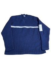 Suéter masculino vintage Quiksilver grande azul branco lã malha roupa de surf anos 90 Y2K comprar usado  Enviando para Brazil