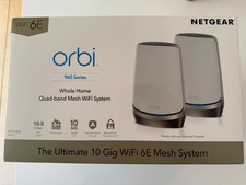 NETGEAR Orbi RBKE962 Quad-Band AXE11000 Wi-Fi 6E Mesh-System - Weiß (Router + 1) comprar usado NETGEAR Orbi RBKE962 Quad-Band AXE11000 Wi-Fi 6E Mesh-System - Weiß (Router + 1) comprar usado  Enviando para Brazil