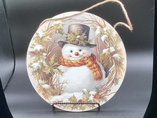 Round snowman plaque for sale  Gibsonburg
