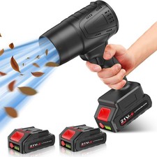 Soprador de folhas sem fio com bateria, soprador de folhas turbo jato, 21V*2 peças baterias El comprar usado  Enviando para Brazil