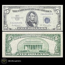 5 dollar bill for sale  Gibsonia