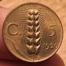 Moneta centesimi 1920 usato  Olbia