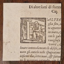 Capolettera xilografico del usato  Torrita Tiberina