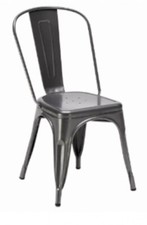 Sedia industrial metallo usato  Villachiara