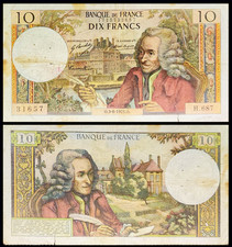 Billet 10f voltaire d'occasion  Crespin