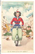 Scooter AROP1-0006-MOTO - Mulher na Vespa comprar usado  Enviando para Brazil