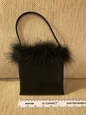 Black fluffy evening for sale  SOUTHPORT