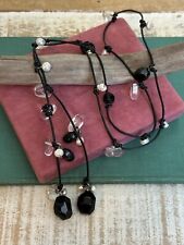 Leather lariat necklace for sale  BATH