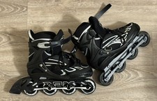 Usado, Patins em linha ZPM Sports tamanho EUA 1Y-4Y ajustável prata/preto comprar usado  Enviando para Brazil