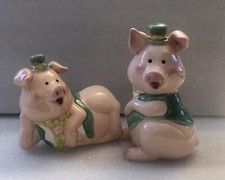Pair pig figurines for sale  Carney