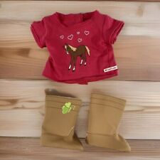 Camiseta de montar occidental American Girl Doll y botas marrones con mariposa. segunda mano  Embacar hacia Mexico