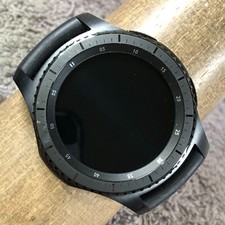 Smartwatch Samsung Gear S3 masculino MS-R760 preto borracha digital 48mm 7" não testado comprar usado  Enviando para Brazil