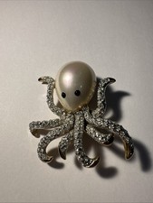 Broche poulpe dorée d'occasion  Andernos-les-Bains