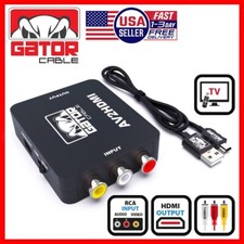 Usado, Adaptador conversor RCA AV para HDMI composto 3RCA CVBS áudio vídeo Wii NES SNES comprar usado  Enviando para Brazil