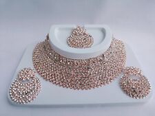 Juego de Collar de Joyería de Bollywood enchapado en Oro de Moda Gargantilla para Novia segunda mano  Embacar hacia Mexico