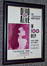 DEAD OR ALIVE band Framed A4 1985 in too deep SINGLE original promo ART poster comprar usado  Enviando para Brazil