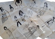 Lotto disegni moda usato  Roma