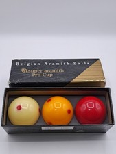 Bolas de bilhar/carom belga Aramith Pro Cup (TV) - manchadas - 61,5 mm, usado comprar usado  Enviando para Brazil